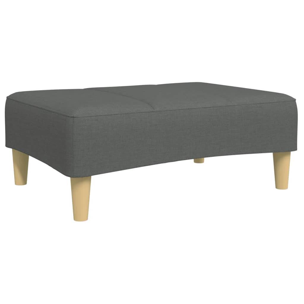 vidaXL Fußhocker Dunkelgrau 77x55x31 cm Stoff