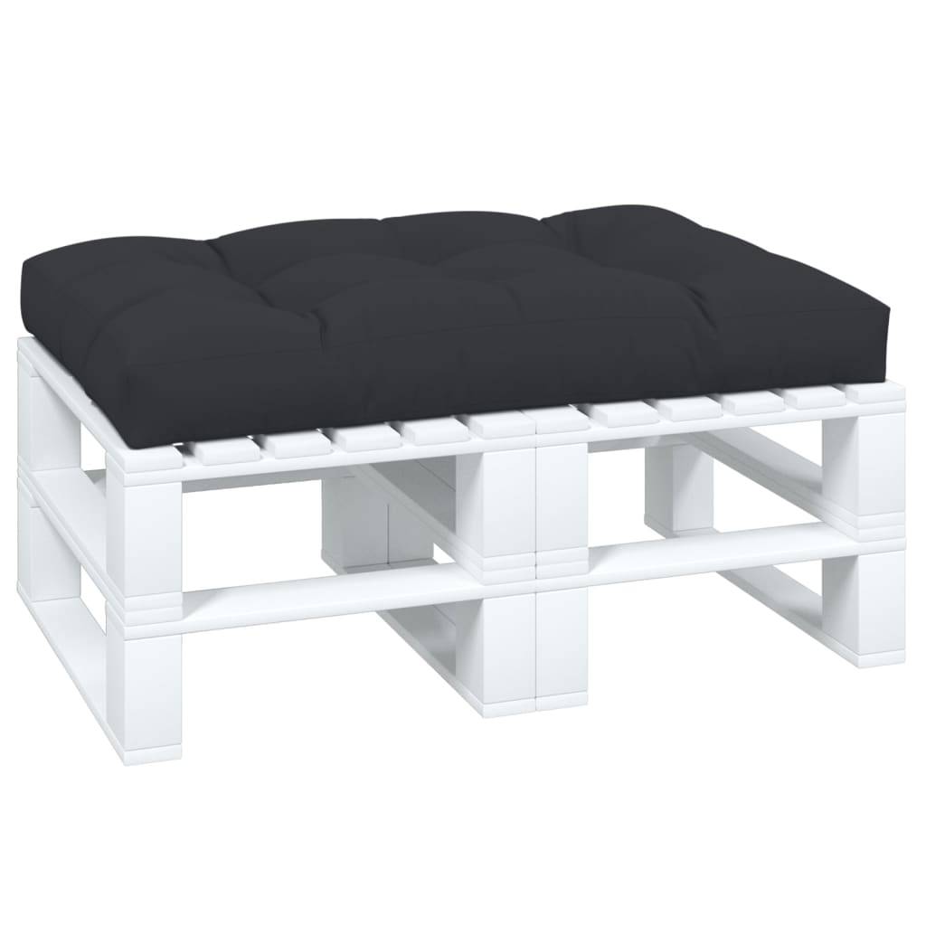 vidaXL Palettenkissen Schwarz 120x80x12 cm Stoff