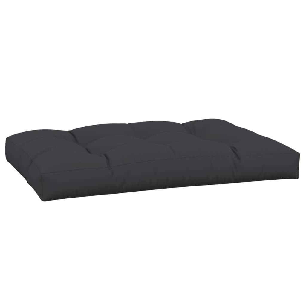 vidaXL Palettenkissen Schwarz 120x80x12 cm Stoff