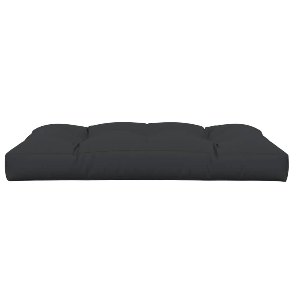 vidaXL Palettenkissen Schwarz 120x80x12 cm Stoff
