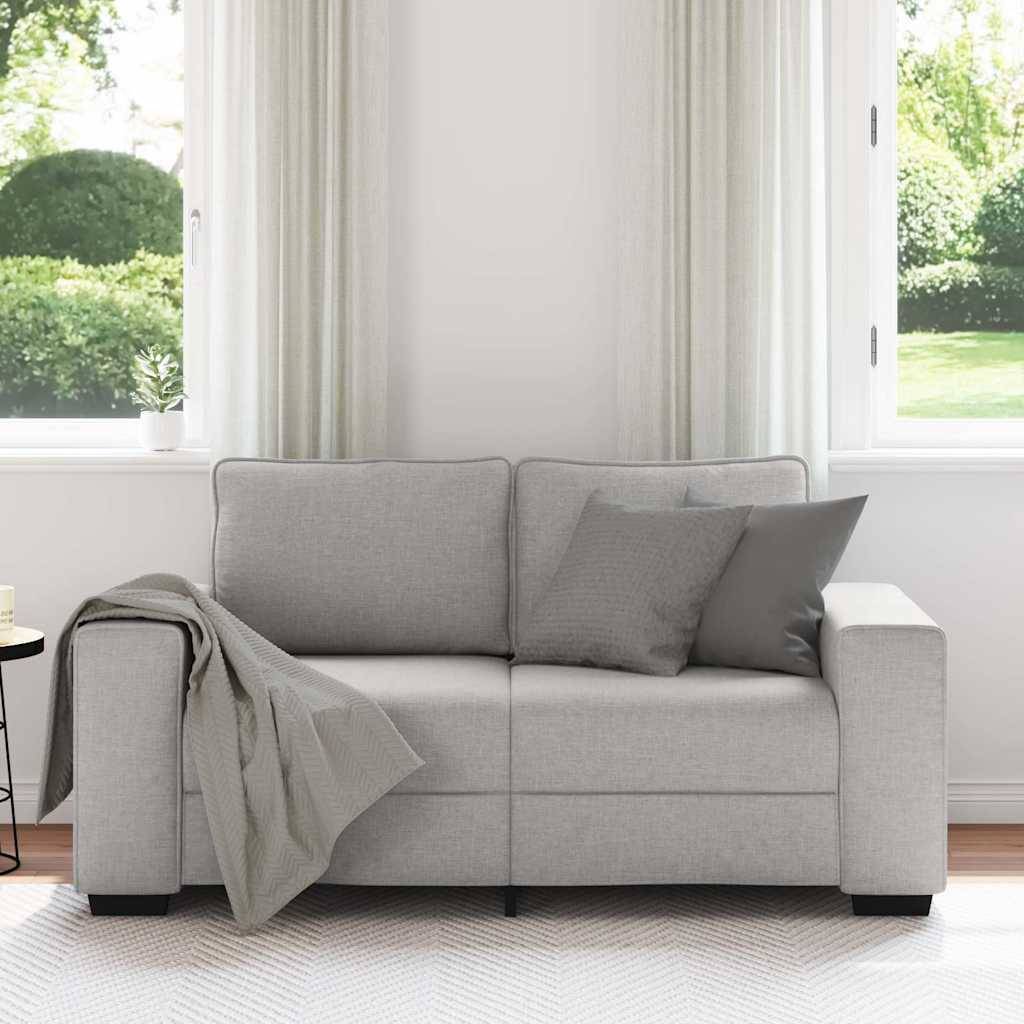 vidaXL 2-Sitzer-Sofa Wolkengrau 120 cm Stoff