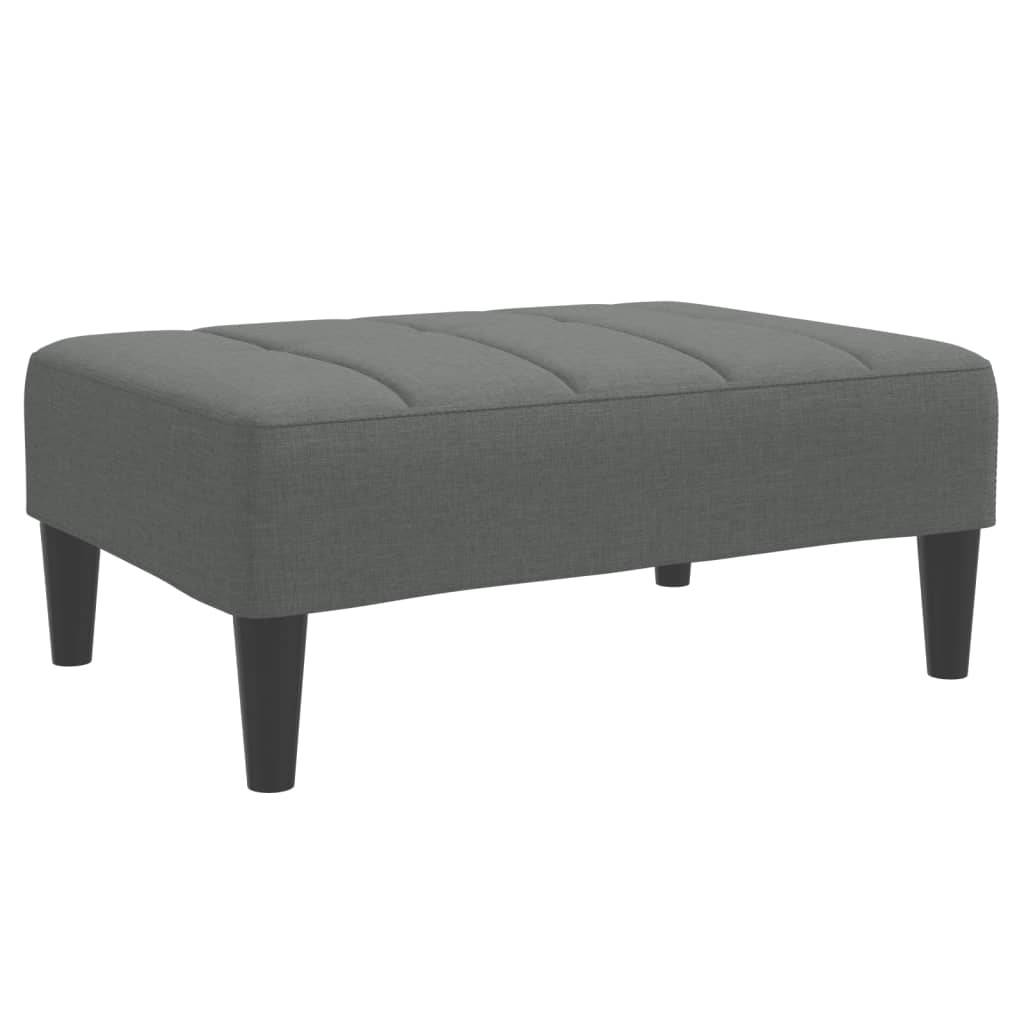 vidaXL Fußhocker Dunkelgrau 77x55x31 cm Stoff