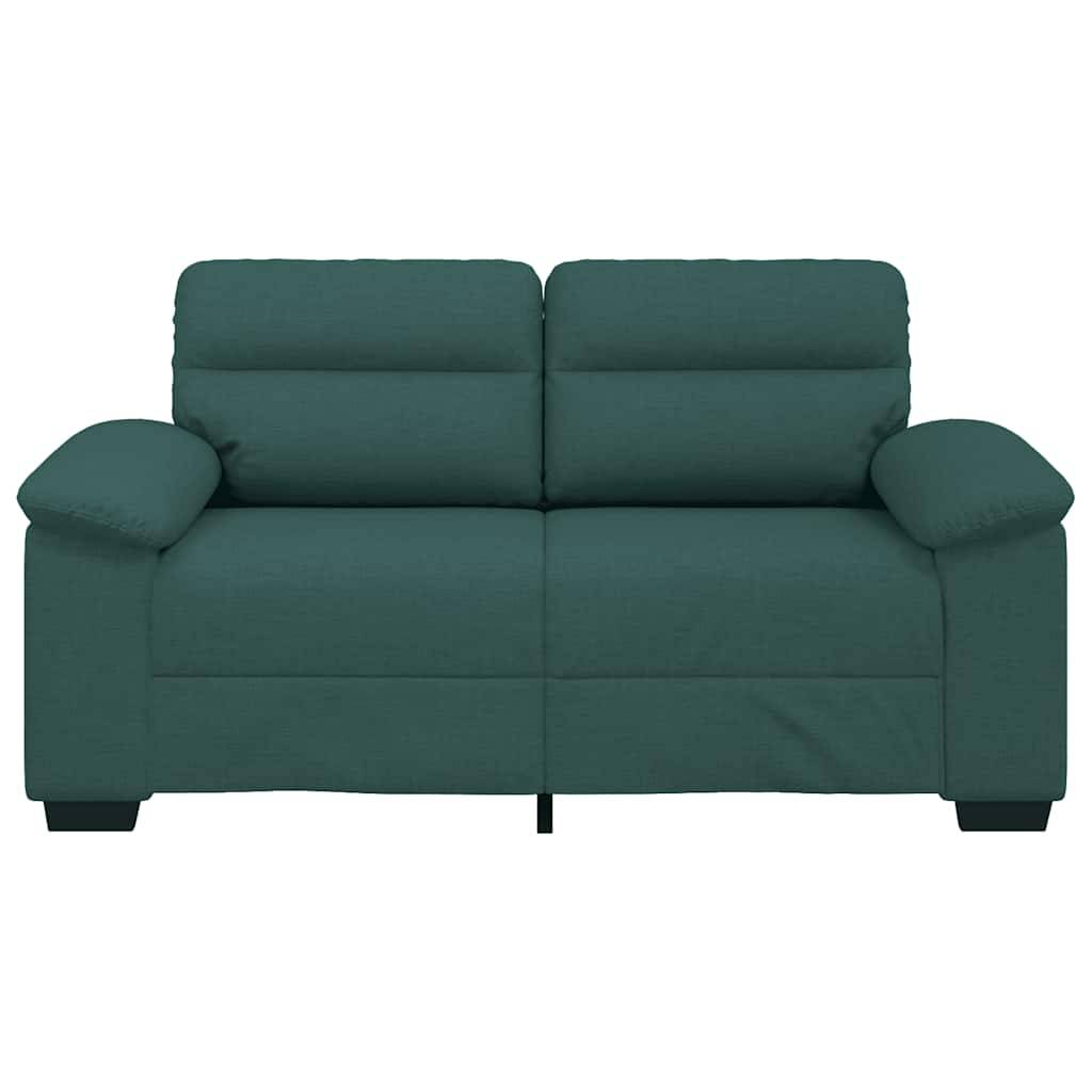 vidaXL 2-Sitzer-Sofa Dunkelgrün 120 cm Stoff