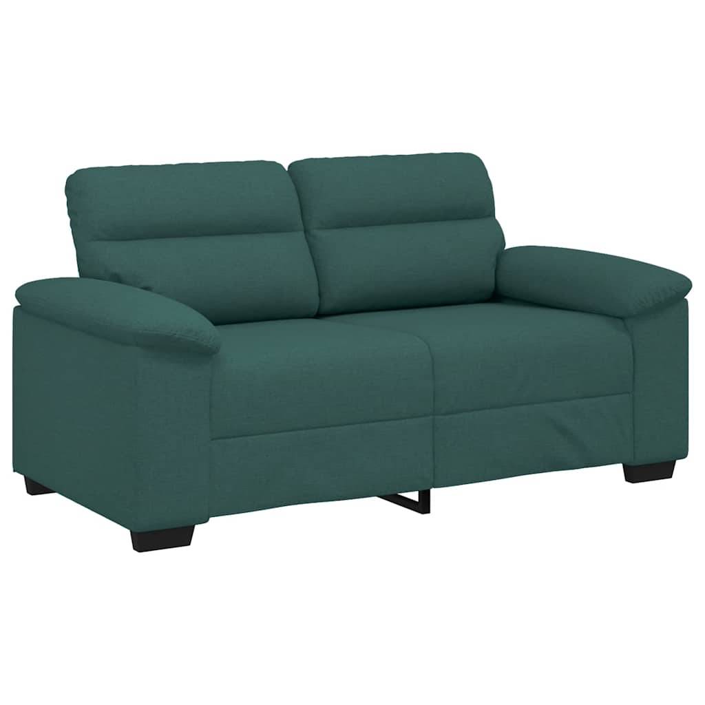 vidaXL 2-Sitzer-Sofa Dunkelgrün 120 cm Stoff