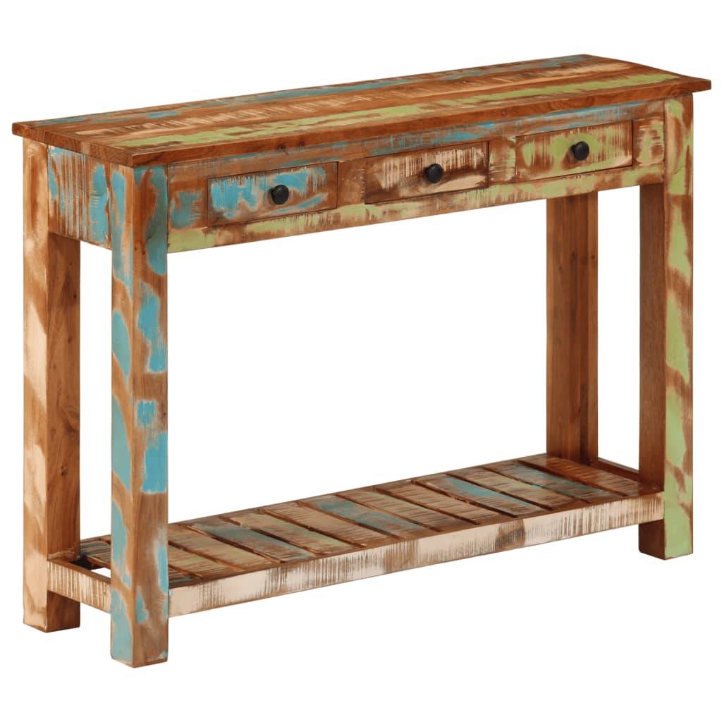 vidaXL Konsolentisch 110x30x76 cm Altholz Massiv