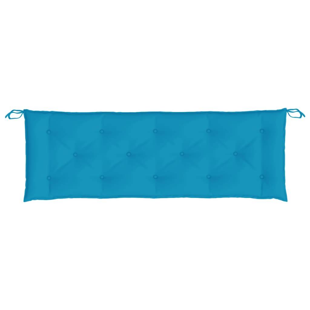vidaXL Gartenbank-Auflage Hellblau 150x50x7 cm Oxford-Gewebe
