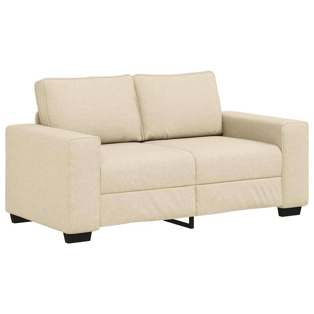 vidaXL 2-Sitzer-Sofa Creme 120 cm Stoff