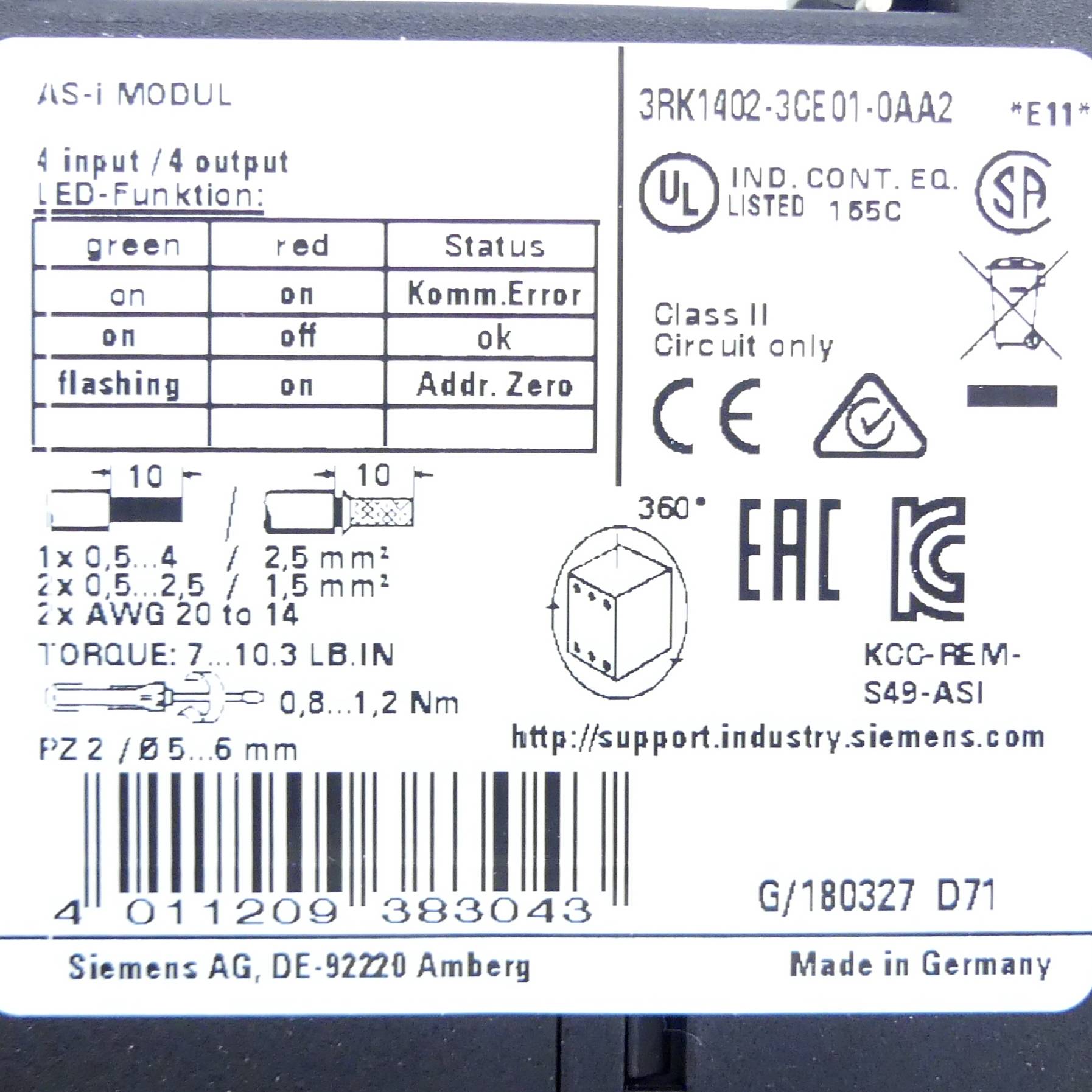Siemens Starterkit (3RK1402-3CE01-0AA2)