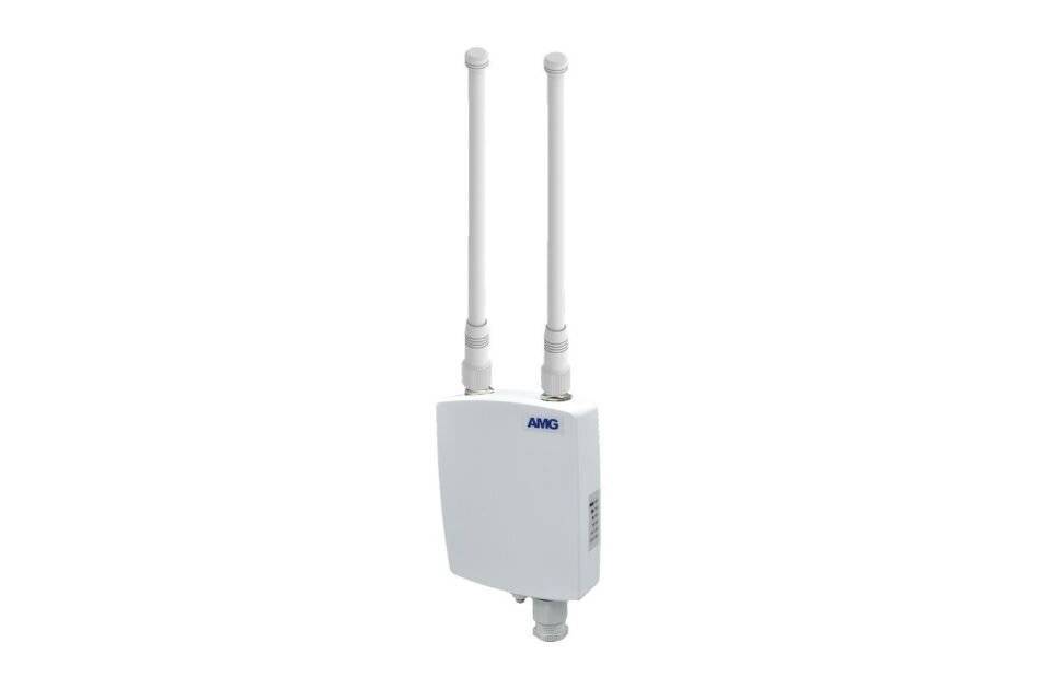 AMG Systems AMGANT-W1-ODA9-W, 360° Omni-Antenne, 2x WiFi (5.0-7.2 GHz) 9dBi Gain N-Type vertiefter Stecker, IP65 Direkt