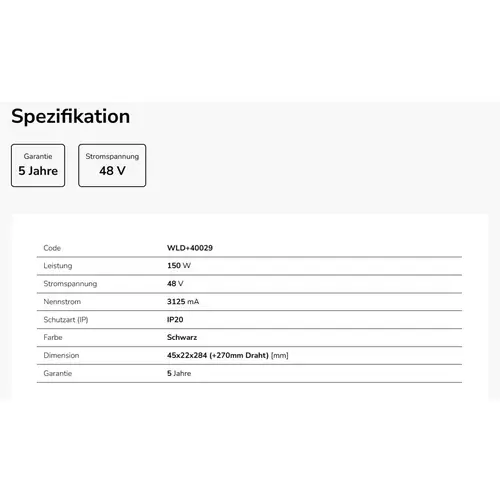 Spectrum LED SYSTEM Shift 48V Schienensystem 150W Interner Treiber IP20 Schwarz Spectrum LED SYSTEM Shift 48V Schienensystem 150W Interner Treiber IP20 Schwarz