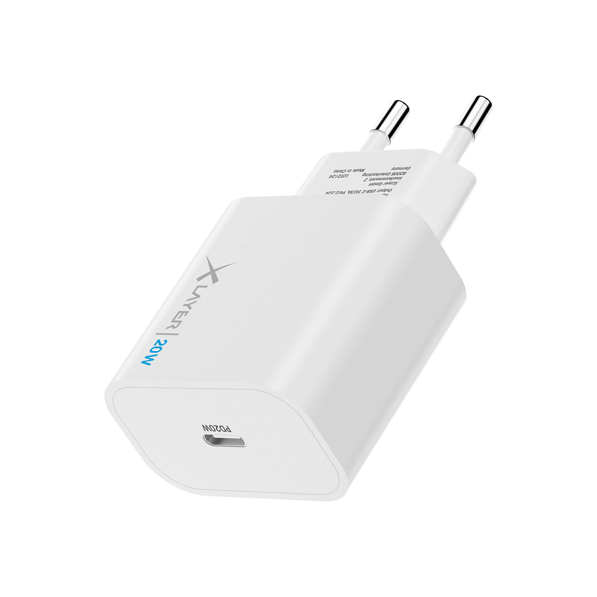 XLayer Universal Ladegerät 20W USB Typ C weiß