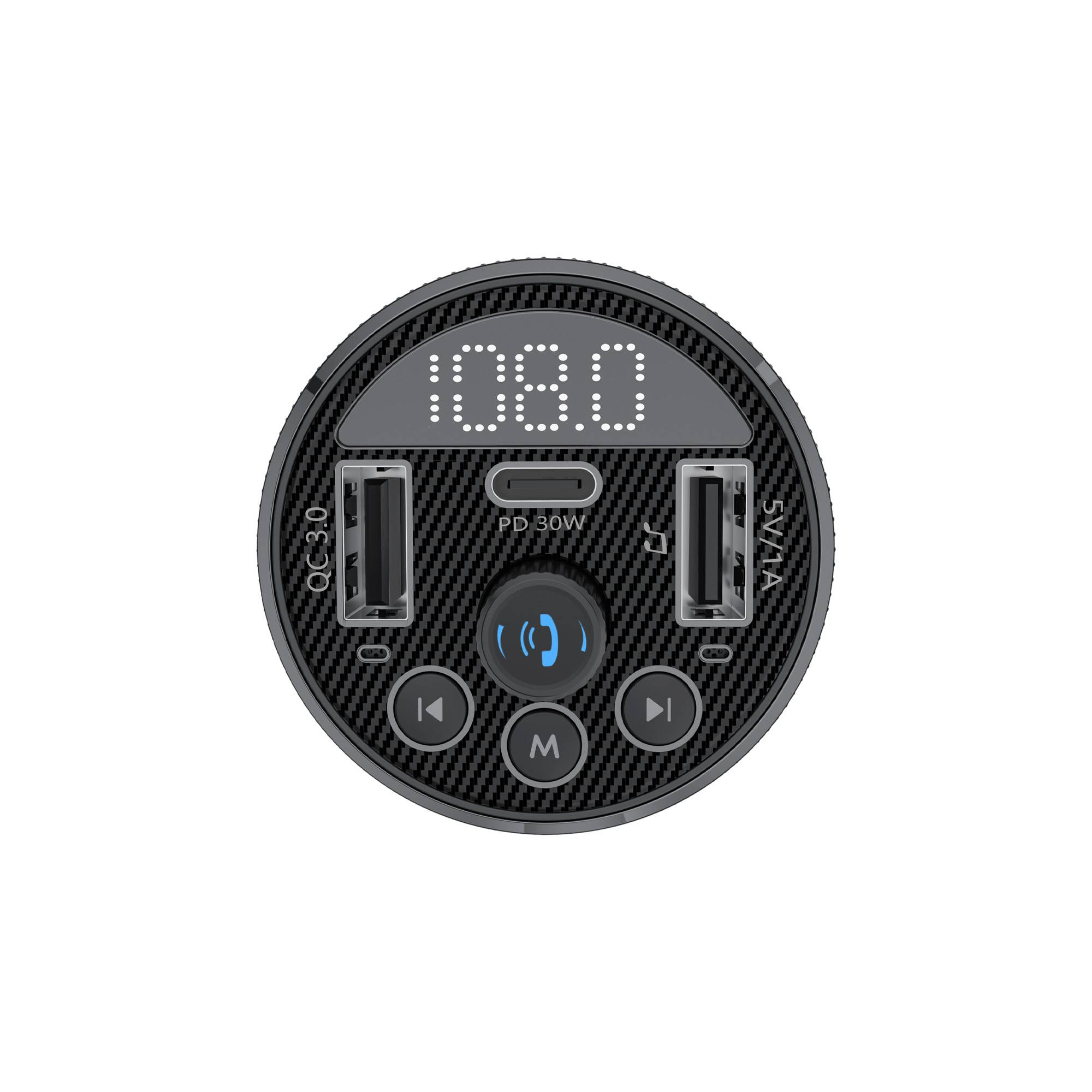 XLayer Kfz-Ladegerät 30W mit FM Transmitter schwarz