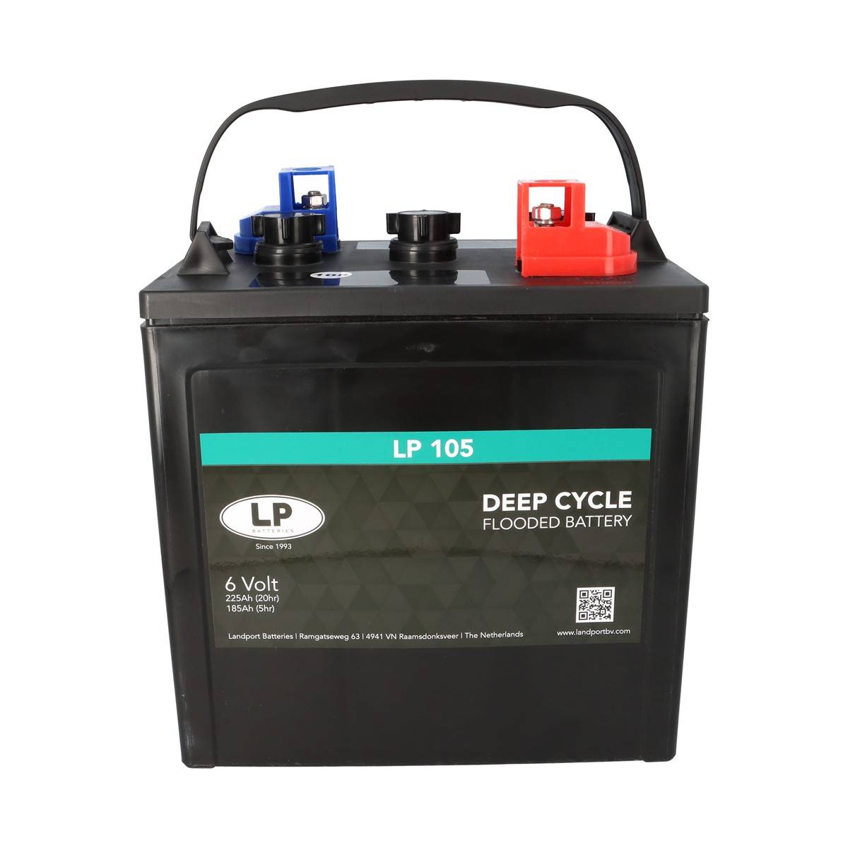 Batterie Landport LP 105 6V 225Ah kompatibel zu Q-Batteries 6DC-225 Trojan T-105 Crown CR 220 HD
