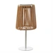 LED Solar Tischleuchte mit Kunststoffseil Korboptik Rattan Solarleuchte H: 19cm LED Solar Tischleuchte mit Kunststoffseil Korboptik Rattan Solarleuchte H: 19cm