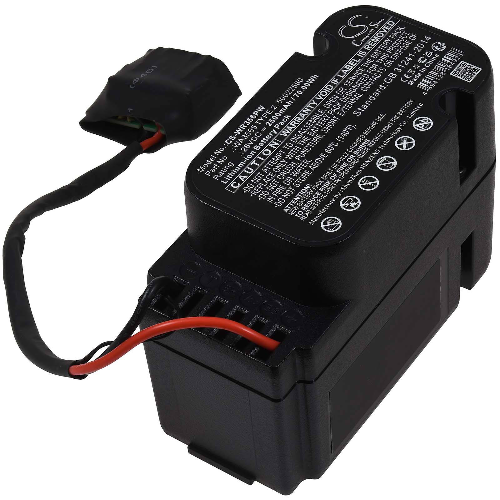 Powery Akku kompatibel mit Worx Typ WA3565 TYPE 2, 28V, Li-Ion