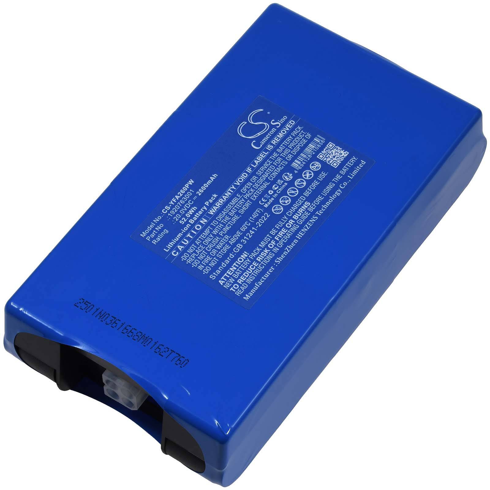 Powery Akku kompatibel mit Yard Force Typ 1920625, 20V, Li-Ion