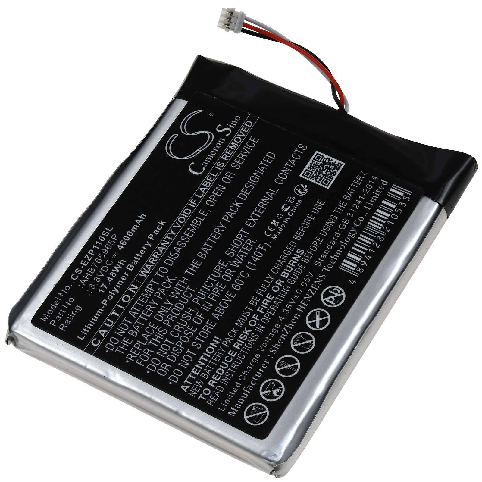 Powery Akku für ezviz DP1C DP1C-4A1WPFBSR Kamera Tür-Spion, 3,8V, Li-Polymer