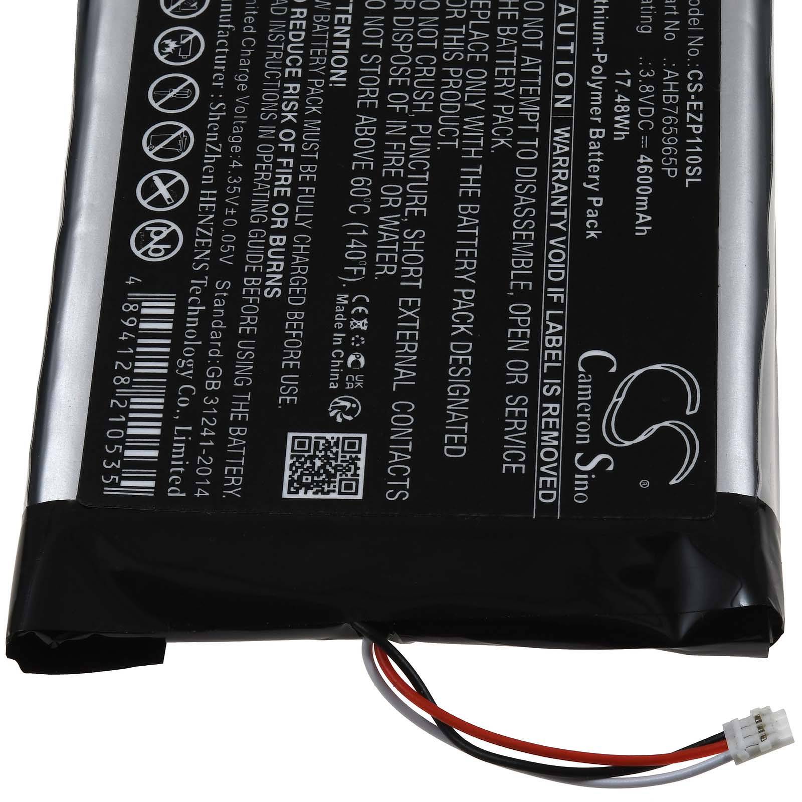 Powery Akku für ezviz DP1C DP1C-4A1WPFBSR Kamera Tür-Spion, 3,8V, Li-Polymer