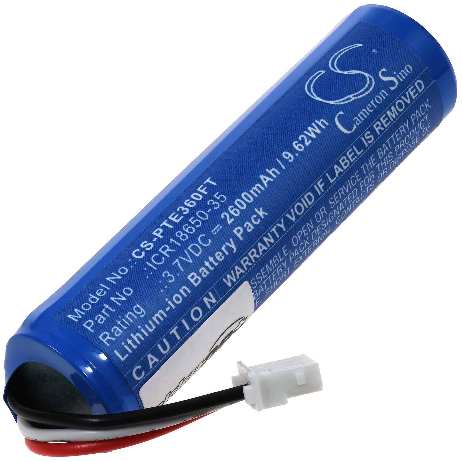 Powery Akku passend für Stirnlampe Petzl Nao Nao+ Typ ICR18650-35, 3,7V, Li-Ion