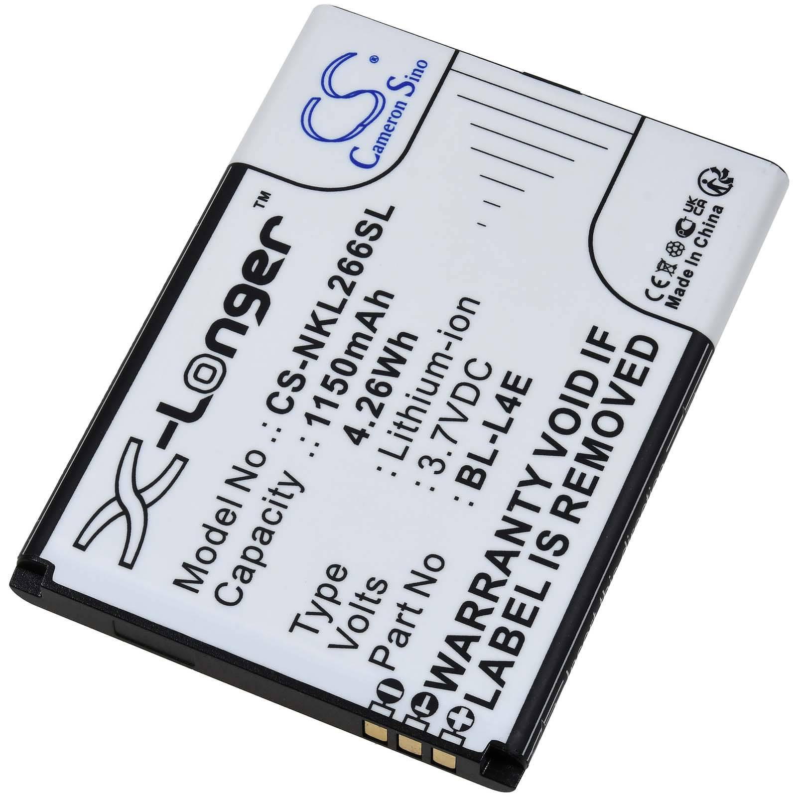 Powery Akku kompatibel mit Nokia Typ BL-L4E, 3,7V, Li-Ion