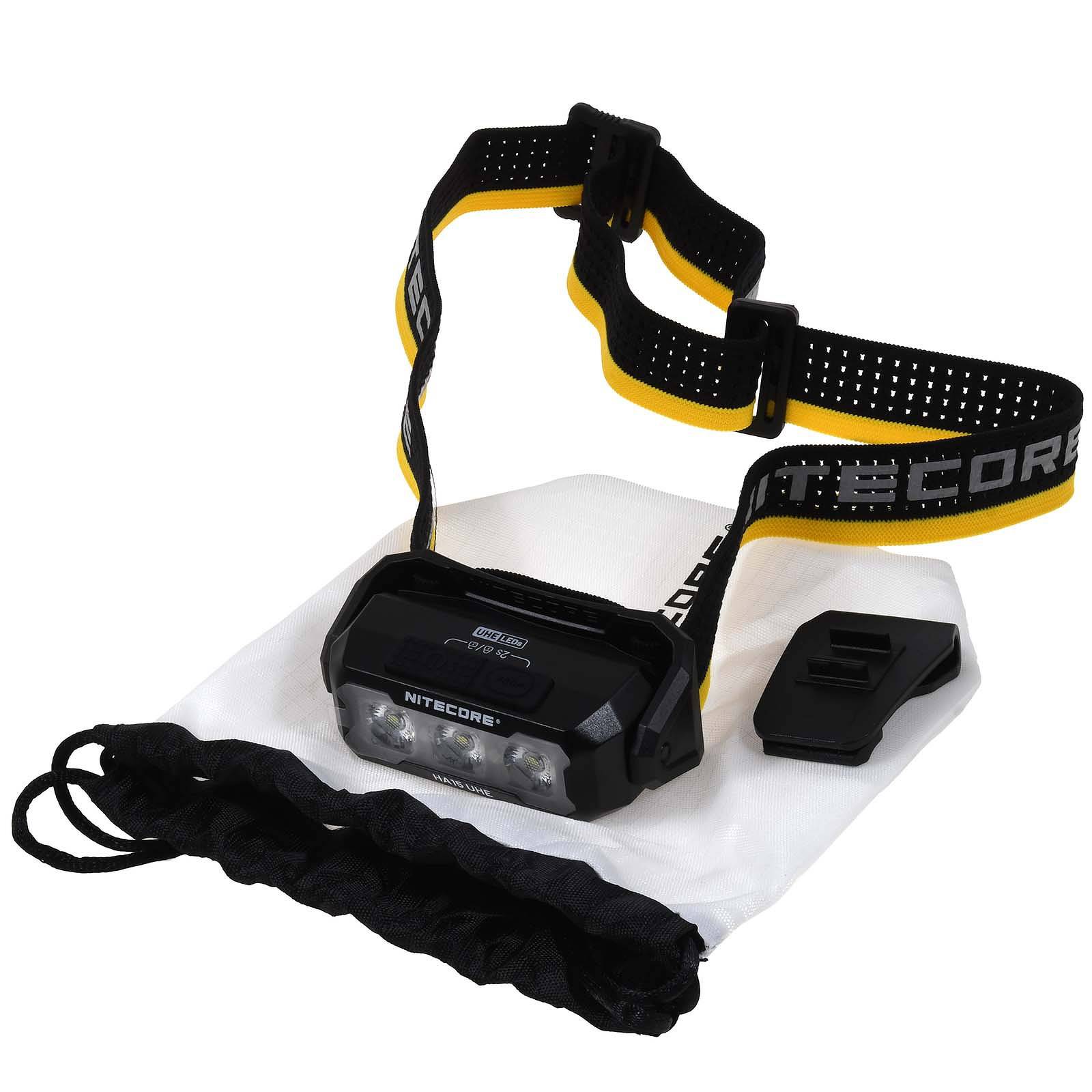 Nitecore HA15 UHE LED Kopflampe, Stirnlampe, Headlamp, max. 400 Lumen, Li-Ion