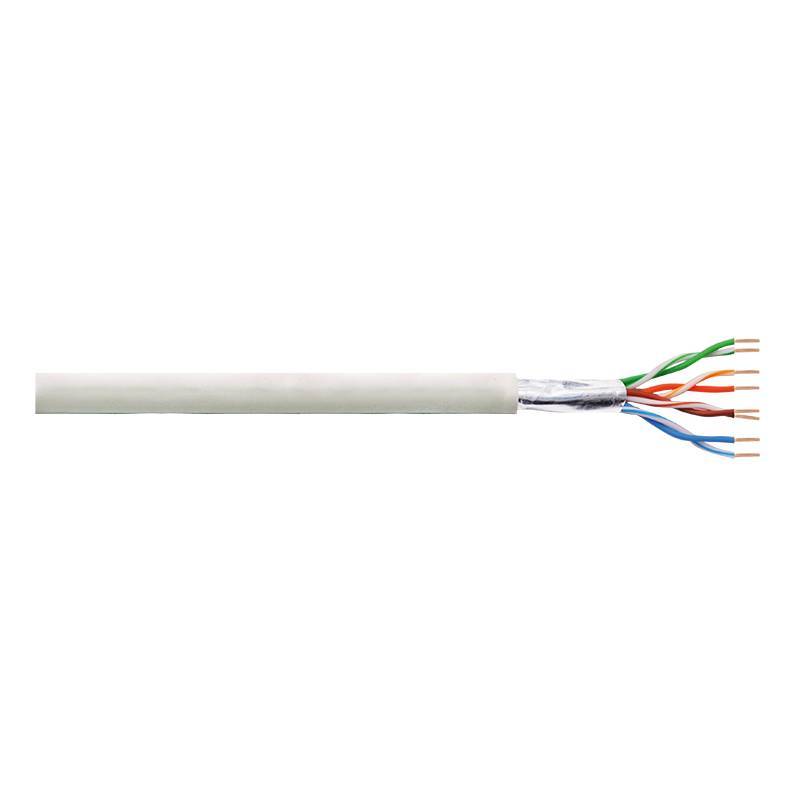 Logilink Patchkabel RJ45 F/UTP Cat5e 100.00m weiss Kabel Cat.5e