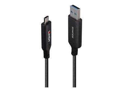 LINDY 25m USB 3.2 Gen 1 Typ A an C Hybridkabel Multimedia-Technik USB-Kabel