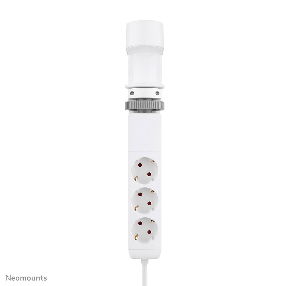 Neomounts DS22-840WH6 Tischsteckdose mit Klemme und USB-C- und USB-A-Anschlüssen - Schnellladung, 1,4 m, Drinnen, Typ F, Kunststoff, Weiß, Power Del