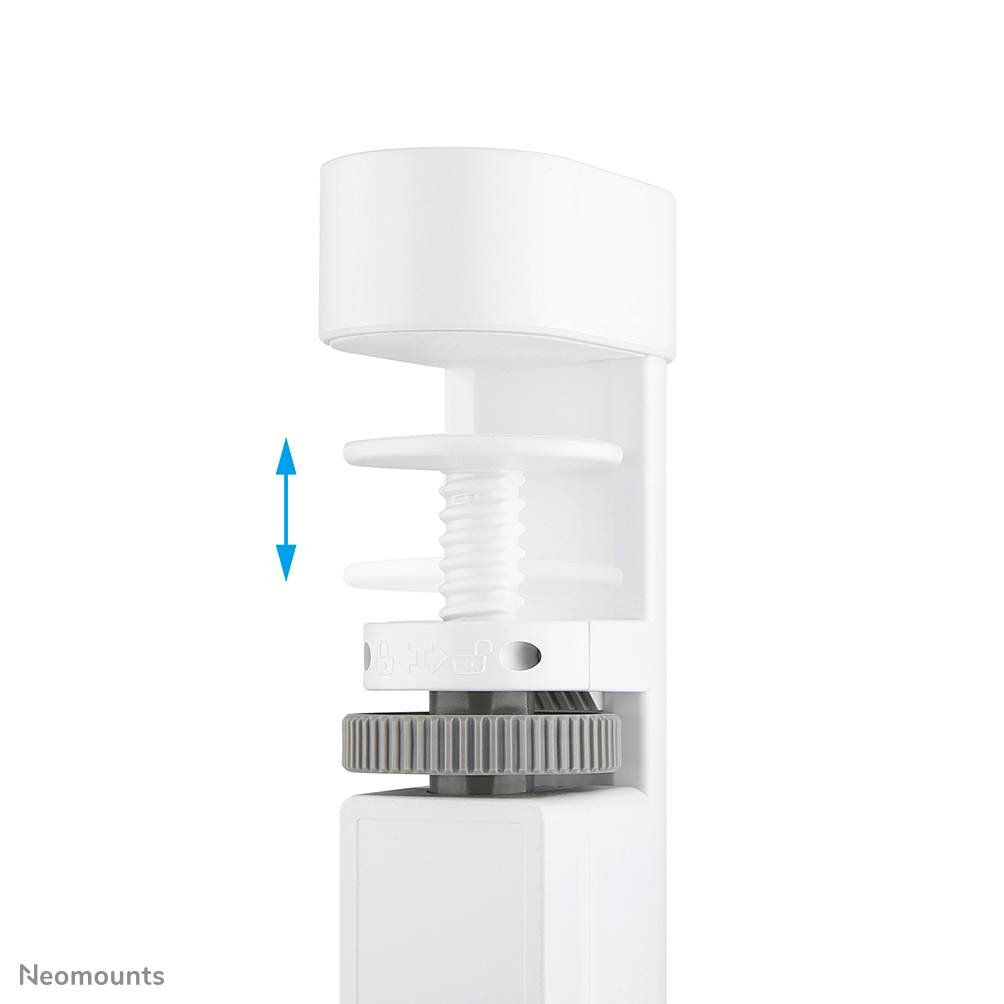 Neomounts DS22-840WH6 Tischsteckdose mit Klemme und USB-C- und USB-A-Anschlüssen - Schnellladung, 1,4 m, Drinnen, Typ F, Kunststoff, Weiß, Power Del