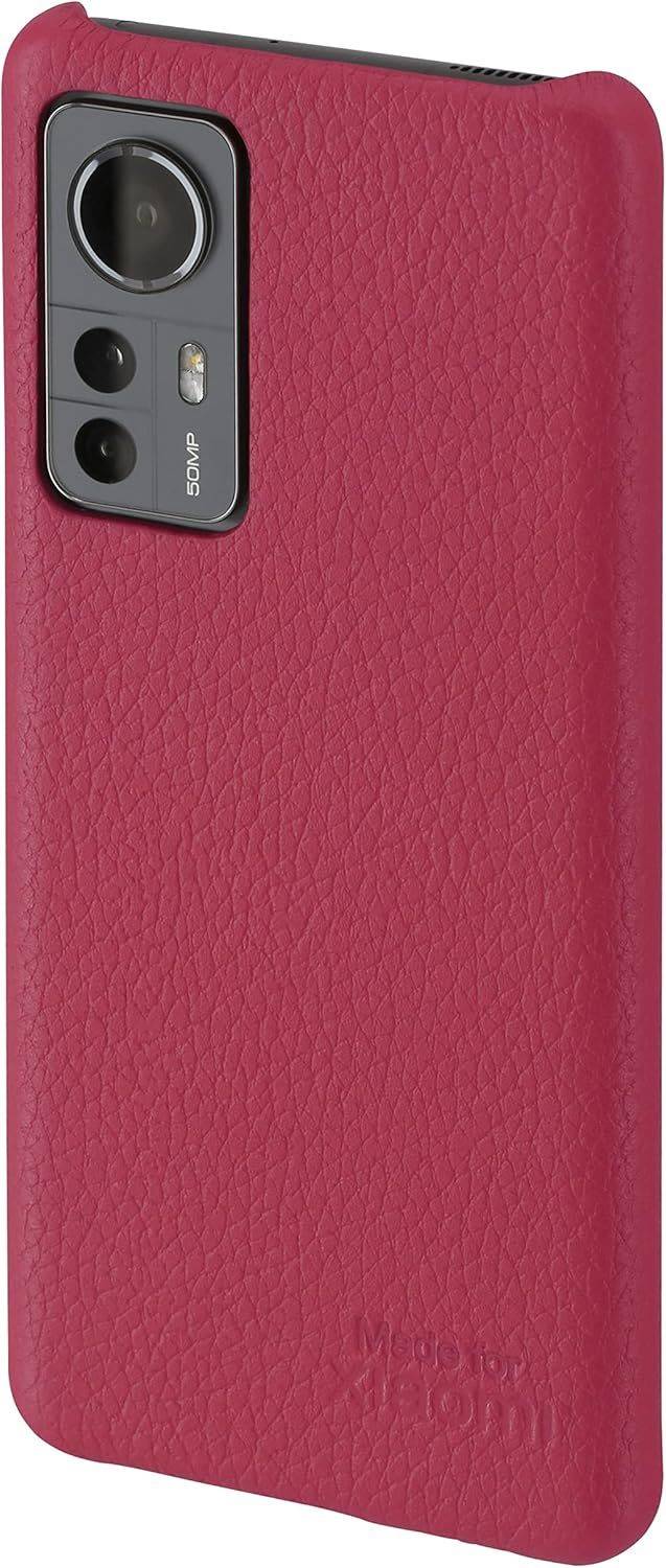 Xiaomi Lenny Echtleder Backcover für Xiaomi 12/12X Pink