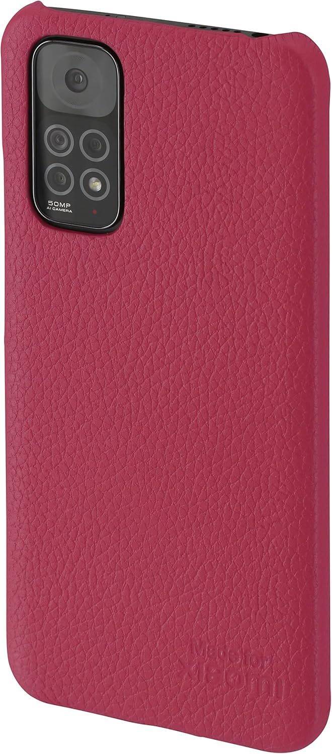 Xiaomi Lenny Echtleder Backcover für Xiaomi Redmi Note 11/11S Red