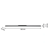 Spectrum LED SYSTEM Shift Line L 22W 48V Schienensystem 100° Stromschienenstrahler 2300lm schwarz Warmweiß 3000K Spectrum LED SYSTEM Shift Line L 22W 48V Schienensystem 100° Stromschienenstrahler 2300lm schwarz Warmweiß 3000K