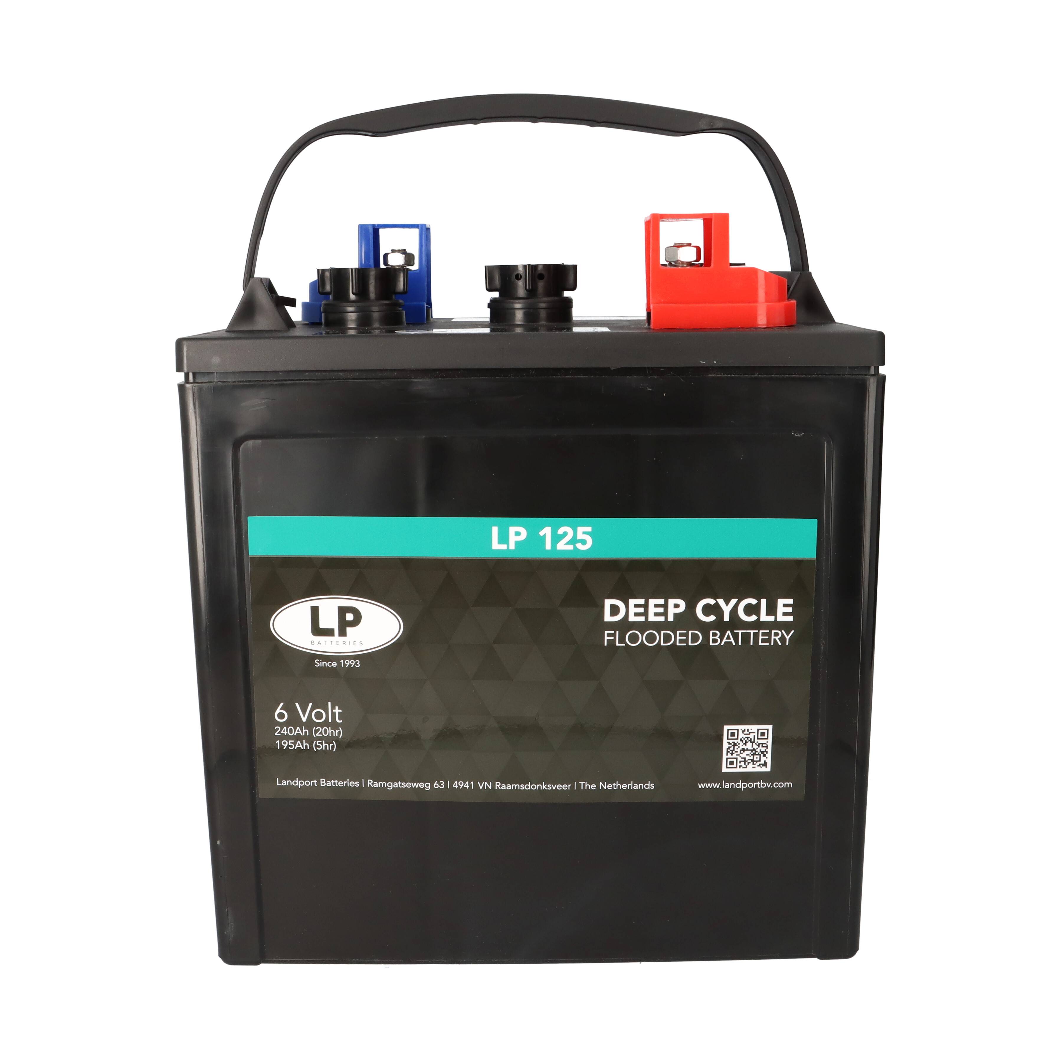 2x Landport LP 125 6V 240Ah Deep Cycle Traktionsbatterie (12V)