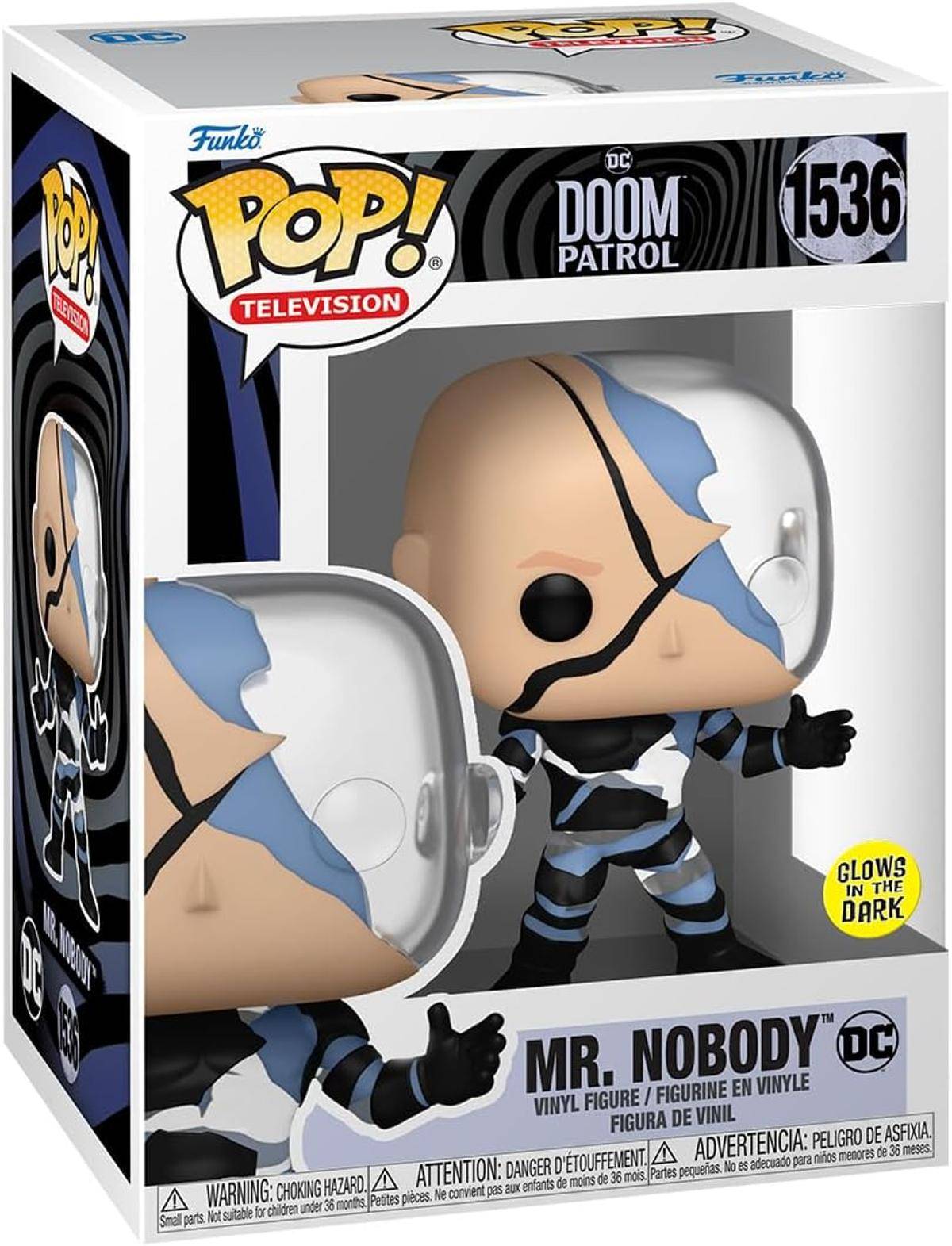 Funko POP! Doom Patrol Mr. Nobody Leuchtet Im Dunkeln Vinyl-Sammelfigur