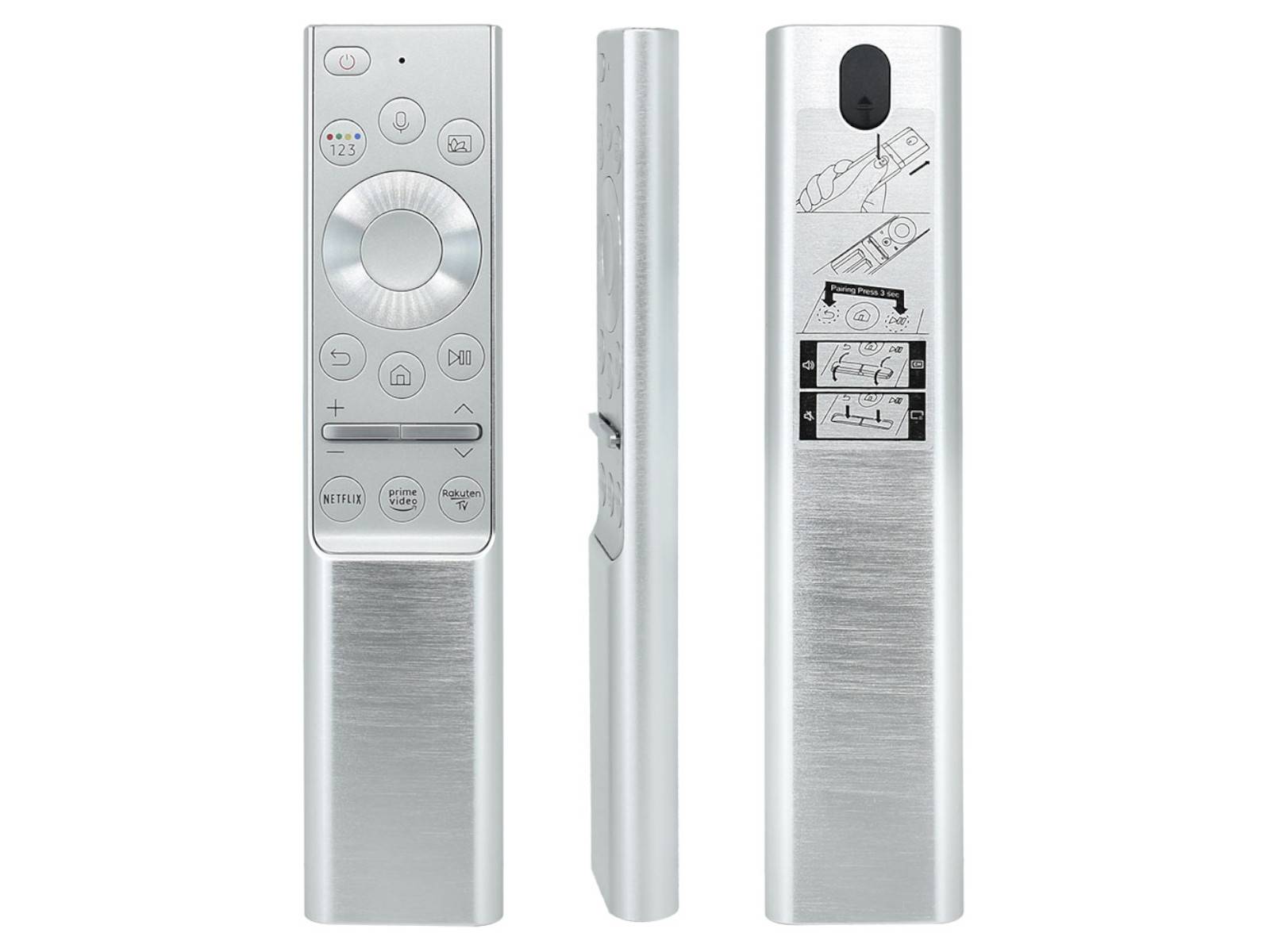 azurano Fernbedienung für SAMSUNG BN59-01328A, BN5901328A, RMCRMT1AP1, SUB BN59-01327B Sprachfernbedienung Metall