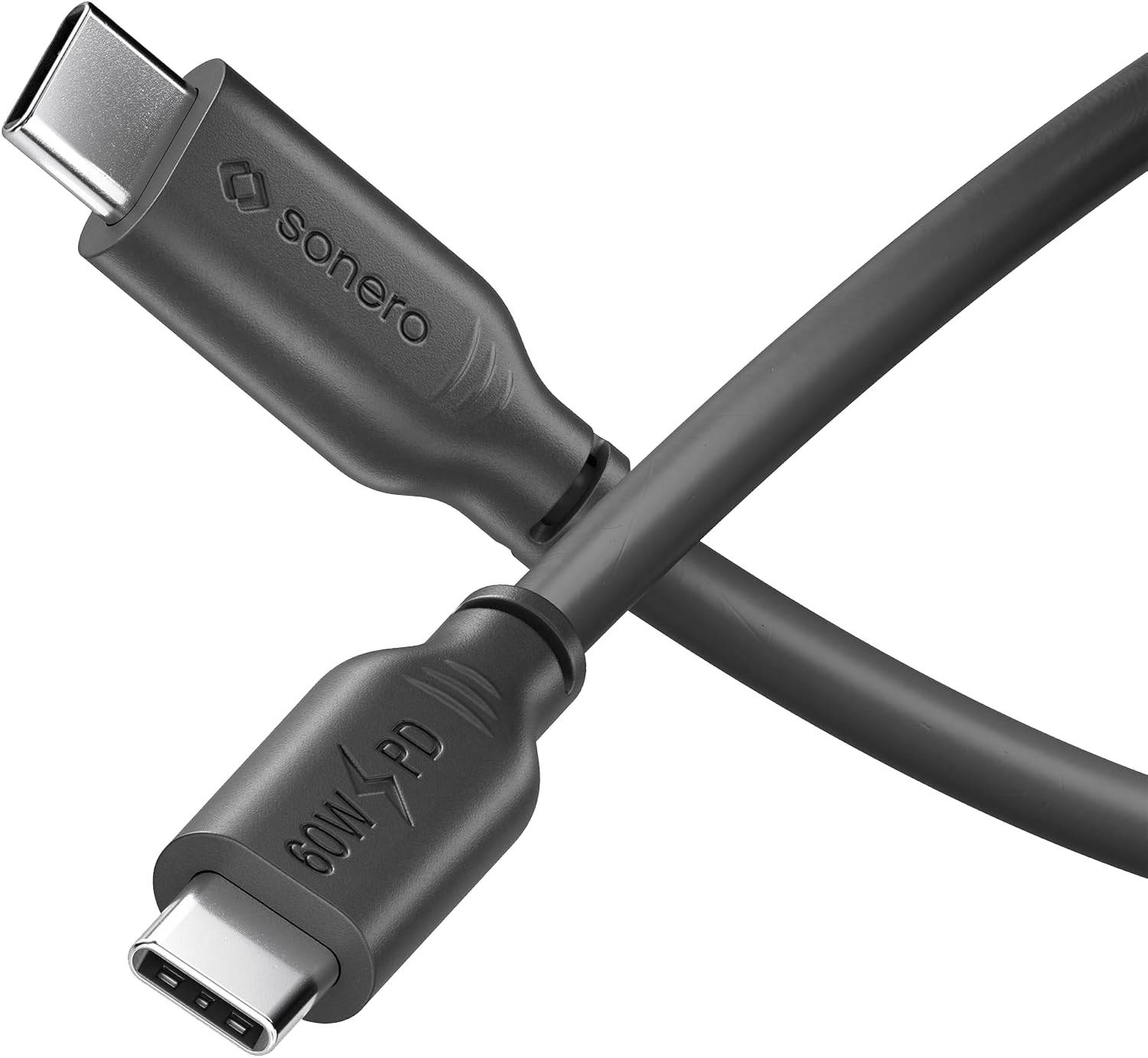 SONERO USB-C Kabel SPC-U200-005 60W PD 0,5m schwarz