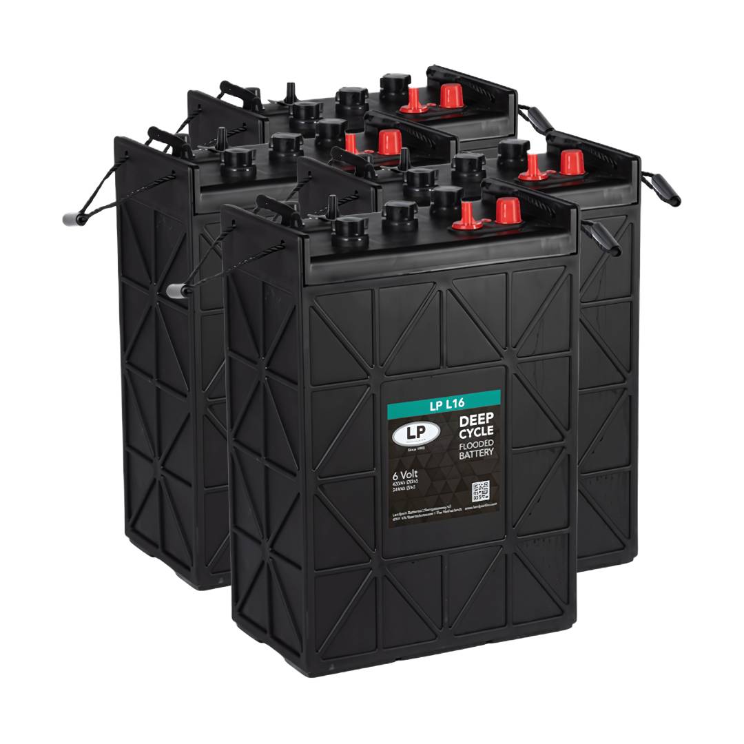 4x Traktionsbatterie Landport LP L16 6V 420Ah Deep Cycle (24V)