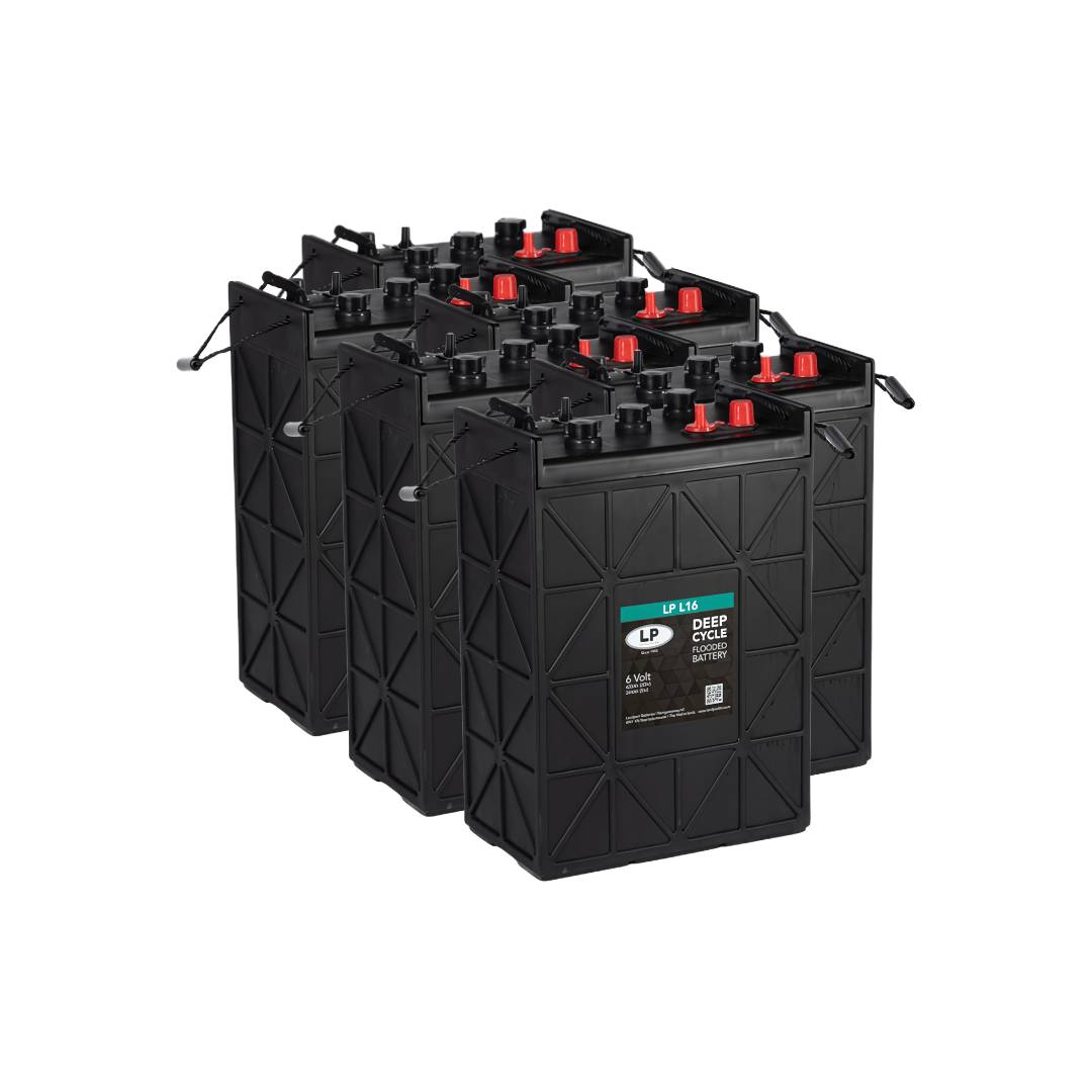 6x Traktionsbatterie Landport LP L16 6V 420Ah Deep Cycle (36V)