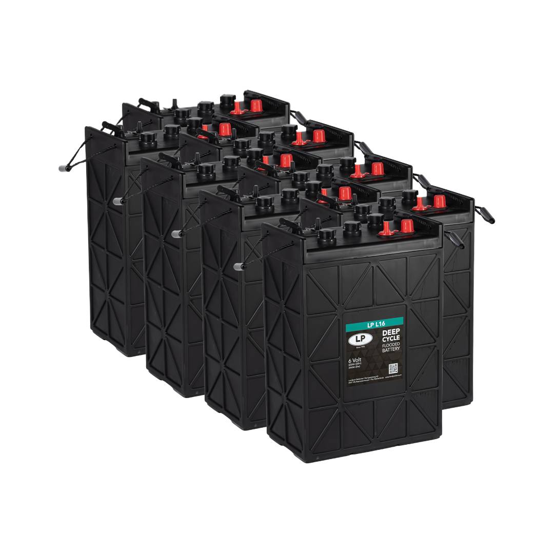 8x Traktionsbatterie Landport LP L16 6V 420Ah Deep Cycle (48V)