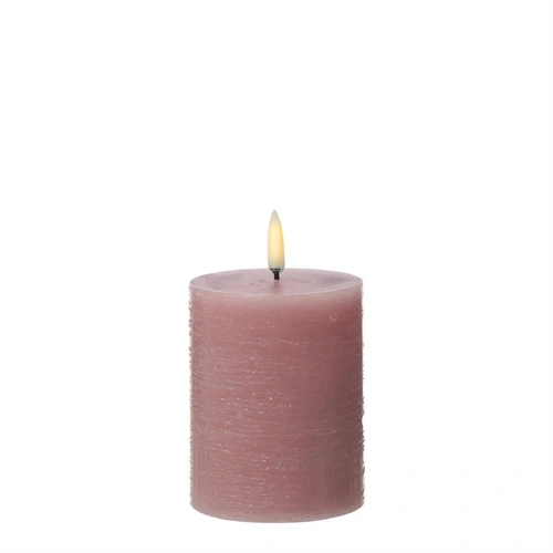 LED Kerze PIA Uyuni Rustik-Optik Echtwachs Timer H: 10cm bis zu 1000Std. Rosa LED Kerze PIA Uyuni Rustik-Optik Echtwachs Timer H: 10cm bis zu 1000Std. Rosa