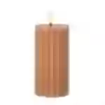 LED Kerze Liv Echtwachs gerillt geriffelt flackernde Flamme 17,5cm Timer altrosa LED Kerze Liv Echtwachs gerillt geriffelt flackernde Flamme 17,5cm Timer altrosa