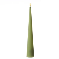 LED Kegelkerze Outdoorkerze in Kegelform flackernd H: 35cm grün für Außen LED Kegelkerze Outdoorkerze in Kegelform flackernd H: 35cm grün für Außen