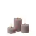 LED Mini Kerzenset Uyuni Piffany Echtwachs 3 Größen 400 Stunden D: 5cm lila 3St. LED Mini Kerzenset Uyuni Piffany Echtwachs 3 Größen 400 Stunden D: 5cm lila 3St.