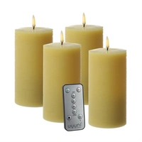 LED Kerzenset PIA Rustik-Optik Adventskerzen H:15cm mit Batterien/Fernb. 4er Set LED Kerzenset PIA Rustik-Optik Adventskerzen H:15cm mit Batterien/Fernb. 4er Set