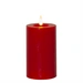 LED Stumpenkerze LINA Echtwachs realistische 3D Flamme Wachsspiegel 15cm rot LED Stumpenkerze LINA Echtwachs realistische 3D Flamme Wachsspiegel 15cm rot