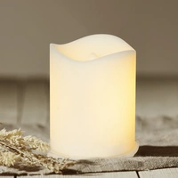 LED Mini Stumpenkerze Grabkerze D: 5cm inkl. Batterie Timer für Außen Laternen LED Mini Stumpenkerze Grabkerze D: 5cm inkl. Batterie Timer für Außen Laternen