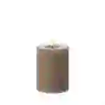LED Kerze Liv Echtwachs gerillt geriffelt flackernde Flamme H: 12cm Timer grau LED Kerze Liv Echtwachs gerillt geriffelt flackernde Flamme H: 12cm Timer grau