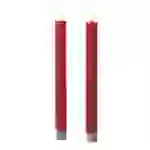 LED Stabkerzen Tafelkerzen Spitzkerzen Echtwachs Rustik Optik H: 24cm rot 2St LED Stabkerzen Tafelkerzen Spitzkerzen Echtwachs Rustik Optik H: 24cm rot 2St