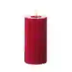 LED Kerze Liv Echtwachs gerillt geriffelt flackernd H:17,5cm Timer beerenrot LED Kerze Liv Echtwachs gerillt geriffelt flackernd H:17,5cm Timer beerenrot