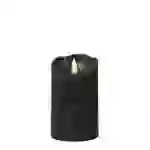 LED Kerze Rustik Optik Echtwachskerze flackernd H: 12,5cm D: 7,5cm Timer schwarz LED Kerze Rustik Optik Echtwachskerze flackernd H: 12,5cm D: 7,5cm Timer schwarz